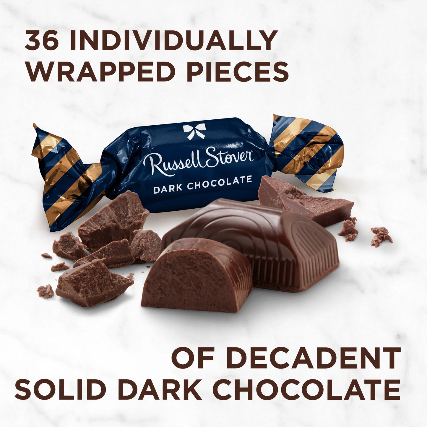 Russell Stover Chocolates Dark Chocolate Mint Patties Favorites, 6 oz. Bag