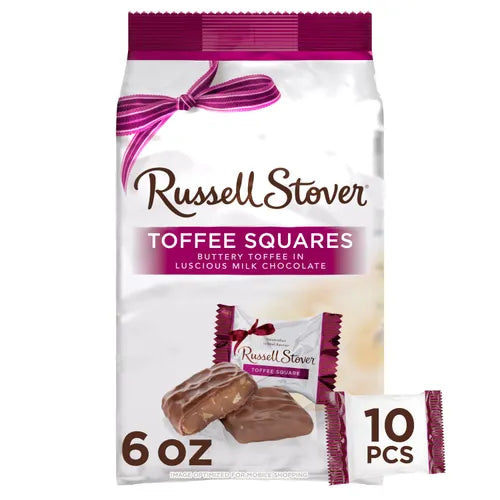 Russell Stover Chocolates Milk Chocolate Toffee Favorites, 6 oz. bag