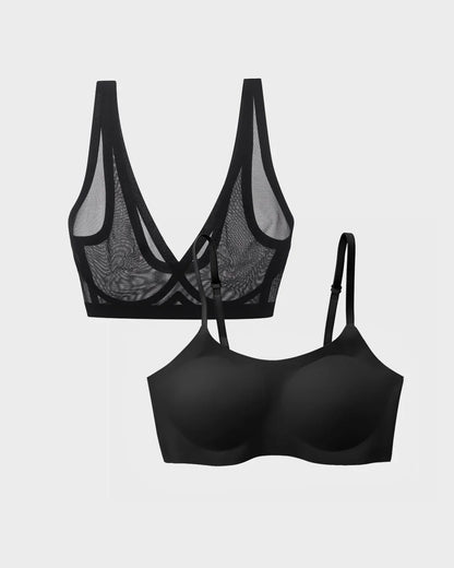 Eby Bra 2 Bra Bundle - Sheer & Support Bralette