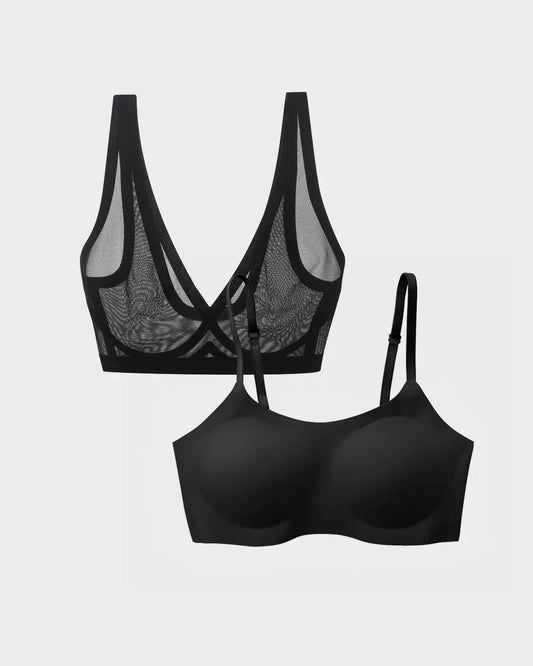 Eby Bra 2 Bra Bundle - Sheer & Support Bralette