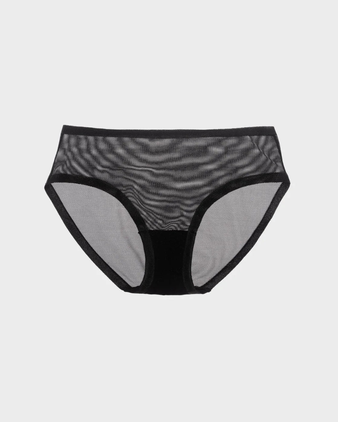 Eby Bra Sheer Bra & Panty Set - Black