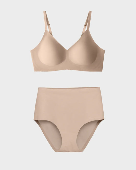 Eby Bra Bra & Panty Set Relief - Nude